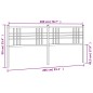 vidaXL Cabecero de metal blanco 200 cm