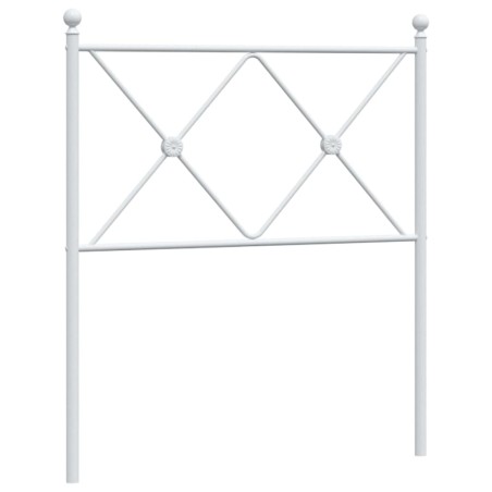 vidaXL Cabecero de metal blanco 75 cm