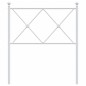vidaXL Cabecero de metal blanco 75 cm vidaXL Cabecero de metal blanco 75 cm