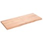vidaXL Tablero mesa madera roble tratada marrón claro 120x50x(2-4) cm vidaXL Tablero mesa madera roble tratada marrón claro 120x50x(2-4) cm