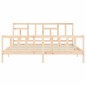 vidaXL Estructura de cama con cabecero madera maciza 200x200 cm vidaXL Estructura de cama con cabecero madera maciza 200x200 cm