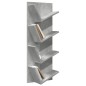 vidaXL Estantería de pared 4 niveles gris hormigón 33x16x90 cm vidaXL Estantería de pared 4 niveles gris hormigón 33x16x90 cm