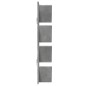 vidaXL Estantería de pared 4 niveles gris hormigón 33x16x90 cm vidaXL Estantería de pared 4 niveles gris hormigón 33x16x90 cm
