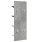 vidaXL Estantería de pared 4 niveles gris hormigón 33x16x90 cm vidaXL Estantería de pared 4 niveles gris hormigón 33x16x90 cm