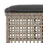 vidaXL Set sofás jardín 4 pzas y cojines ratán PE vidrio gris claro vidaXL Set sofás jardín 4 pzas y cojines ratán PE vidrio gris claro