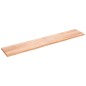 vidaXL Encimera baño madera maciza tratada marrón claro 220x40x(2-4)cm vidaXL Encimera baño madera maciza tratada marrón claro 220x40x(2-4)cm