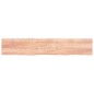 vidaXL Encimera baño madera maciza tratada marrón claro 220x40x(2-4)cm vidaXL Encimera baño madera maciza tratada marrón claro 220x40x(2-4)cm