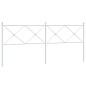 vidaXL Cabecero de metal blanco 200 cm vidaXL Cabecero de metal blanco 200 cm