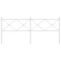 vidaXL Cabecero de metal blanco 200 cm vidaXL Cabecero de metal blanco 200 cm