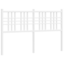 vidaXL Cabecero de metal blanco 137 cm