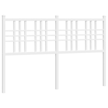 vidaXL Cabecero de metal blanco 137 cm