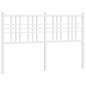vidaXL Cabecero de metal blanco 137 cm vidaXL Cabecero de metal blanco 137 cm