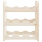 vidaXL Botellero de madera maciza de pino 33x25x37 cm vidaXL Botellero de madera maciza de pino 33x25x37 cm