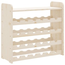 vidaXL Botellero con tablero superior madera maciza pino 67,5x25x60 cm