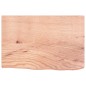 vidaXL Encimera baño madera maciza tratada marrón claro 60x40x(2-4) cm vidaXL Encimera baño madera maciza tratada marrón claro 60x40x(2-4) cm