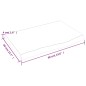 vidaXL Encimera baño madera maciza tratada marrón claro 60x40x(2-4) cm vidaXL Encimera baño madera maciza tratada marrón claro 60x40x(2-4) cm