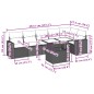 vidaXL Set de sofás de jardín 7 pzas con cojines ratán sintético negro vidaXL Set de sofás de jardín 7 pzas con cojines ratán sintético negro