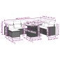 vidaXL Set de sofás de jardín 8 piezas y cojines ratán sintético negro vidaXL Set de sofás de jardín 8 piezas y cojines ratán sintético negro