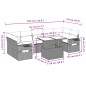 vidaXL Set de sofás de jardín 8 piezas y cojines ratán sintético negro vidaXL Set de sofás de jardín 8 piezas y cojines ratán sintético negro