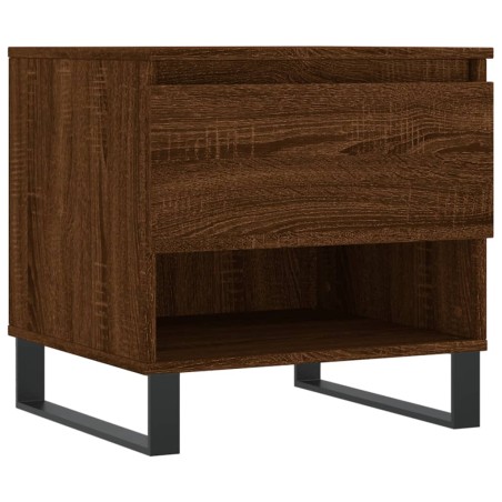 vidaXL Mesa de centro madera de ingeniería roble marrón 50x46x50 cm