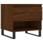 vidaXL Mesa de centro madera de ingeniería roble marrón 50x46x50 cm