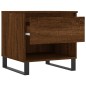 vidaXL Mesa de centro madera de ingeniería roble marrón 50x46x50 cm