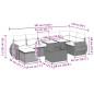 vidaXL Set de sofás de jardín 8 piezas y cojines ratán sintético negro vidaXL Set de sofás de jardín 8 piezas y cojines ratán sintético negro