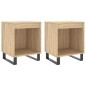 vidaXL Mesitas noche 2 uds madera ingeniería roble Sonoma 40x35x50 cm
