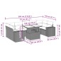 vidaXL Set de sofás de jardín 8 piezas y cojines ratán sintético negro vidaXL Set de sofás de jardín 8 piezas y cojines ratán sintético negro
