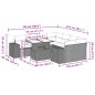 vidaXL Set de sofás de jardín 8 piezas y cojines ratán sintético negro vidaXL Set de sofás de jardín 8 piezas y cojines ratán sintético negro