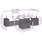 vidaXL Set de sofás de jardín 6 piezas y cojines ratán sintético negro vidaXL Set de sofás de jardín 6 piezas y cojines ratán sintético negro