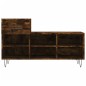 vidaXL Mueble zapatero madera contrachapada roble ahumado 102x36x60 cm vidaXL Mueble zapatero madera contrachapada roble ahumado 102x36x60 cm