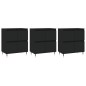 vidaXL Aparadores 3 uds madera contrachapada negro vidaXL Aparadores 3 uds madera contrachapada negro
