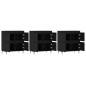 vidaXL Aparadores 3 uds madera contrachapada negro vidaXL Aparadores 3 uds madera contrachapada negro
