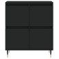 vidaXL Aparadores 3 uds madera contrachapada negro vidaXL Aparadores 3 uds madera contrachapada negro