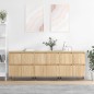 vidaXL Aparadores 3 uds madera contrachapada color roble sonoma vidaXL Aparadores 3 uds madera contrachapada color roble sonoma