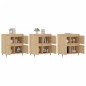vidaXL Aparadores 3 uds madera contrachapada color roble sonoma vidaXL Aparadores 3 uds madera contrachapada color roble sonoma