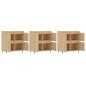 vidaXL Aparadores 3 uds madera contrachapada color roble sonoma vidaXL Aparadores 3 uds madera contrachapada color roble sonoma