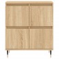 vidaXL Aparadores 3 uds madera contrachapada color roble sonoma vidaXL Aparadores 3 uds madera contrachapada color roble sonoma