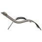vidaXL Tumbonas 2 unidades textilene gris taupe y gris vidaXL Tumbonas 2 unidades textilene gris taupe y gris
