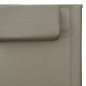 vidaXL Tumbonas 2 unidades textilene gris taupe y gris vidaXL Tumbonas 2 unidades textilene gris taupe y gris