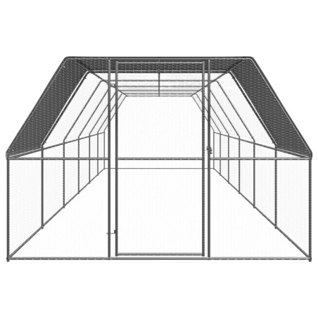 vidaXL Jaula gallinero de exterior de acero galvanizado 3x12x2 m