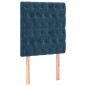 vidaXL Cama box spring con colchón terciopelo azul oscuro 80x200 cm vidaXL Cama box spring con colchón terciopelo azul oscuro 80x200 cm