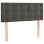 vidaXL Cama box spring con colchón terciopelo gris oscuro 100x200 cm vidaXL Cama box spring con colchón terciopelo gris oscuro 100x200 cm