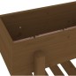vidaXL Jardinera madera maciza de pino marrón miel 62x30x69 cm vidaXL Jardinera madera maciza de pino marrón miel 62x30x69 cm