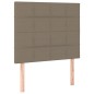 vidaXL Cama box spring con colchón tela gris taupe 100x200 cm vidaXL Cama box spring con colchón tela gris taupe 100x200 cm