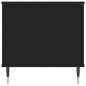 vidaXL Mesa de centro madera contrachapada negro 90x44,5x45 cm