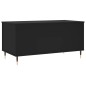 vidaXL Mesa de centro madera contrachapada negro 90x44,5x45 cm