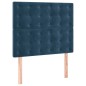 vidaXL Cama box spring con colchón terciopelo azul oscuro 80x200 cm vidaXL Cama box spring con colchón terciopelo azul oscuro 80x200 cm