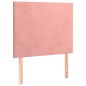 vidaXL Cama box spring con colchón terciopelo rosa 80x200 cm vidaXL Cama box spring con colchón terciopelo rosa 80x200 cm